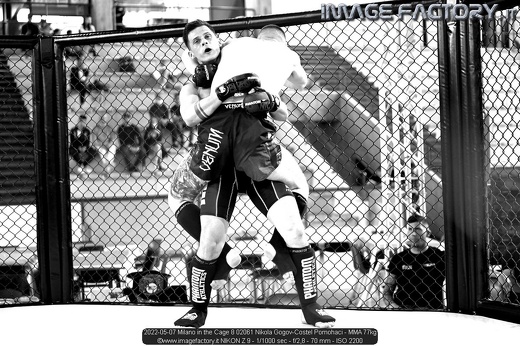 2022-05-07 Milano in the Cage 8 02061 Nikola Gogov-Costel Pomohaci - MMA 77kg